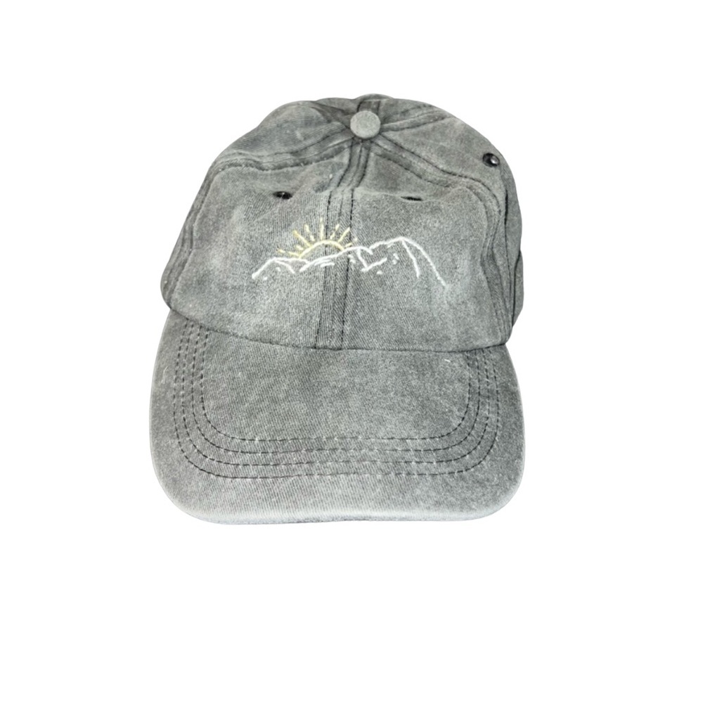 Gray Embroidered Women's Cap​